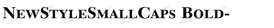 NewStyleSmallCaps Bold字体转换